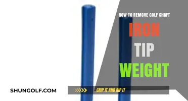 Easy Guide to Removing Golf Shaft Iron Tip Weights Safely