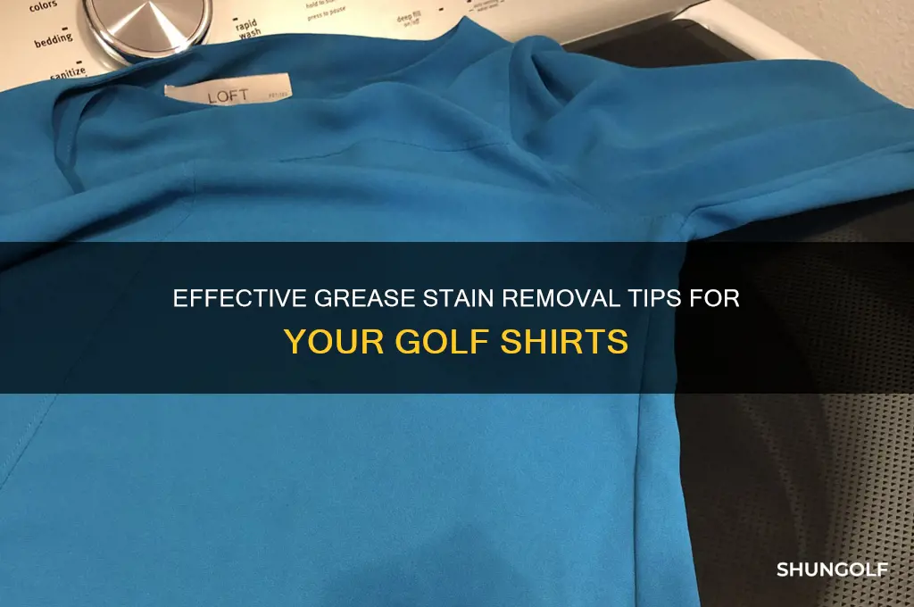 how to remove grease stains on golf shirts