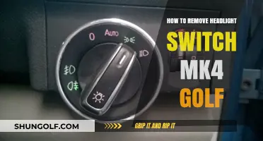 Easy Guide: Removing the Headlight Switch on a MK4 Golf