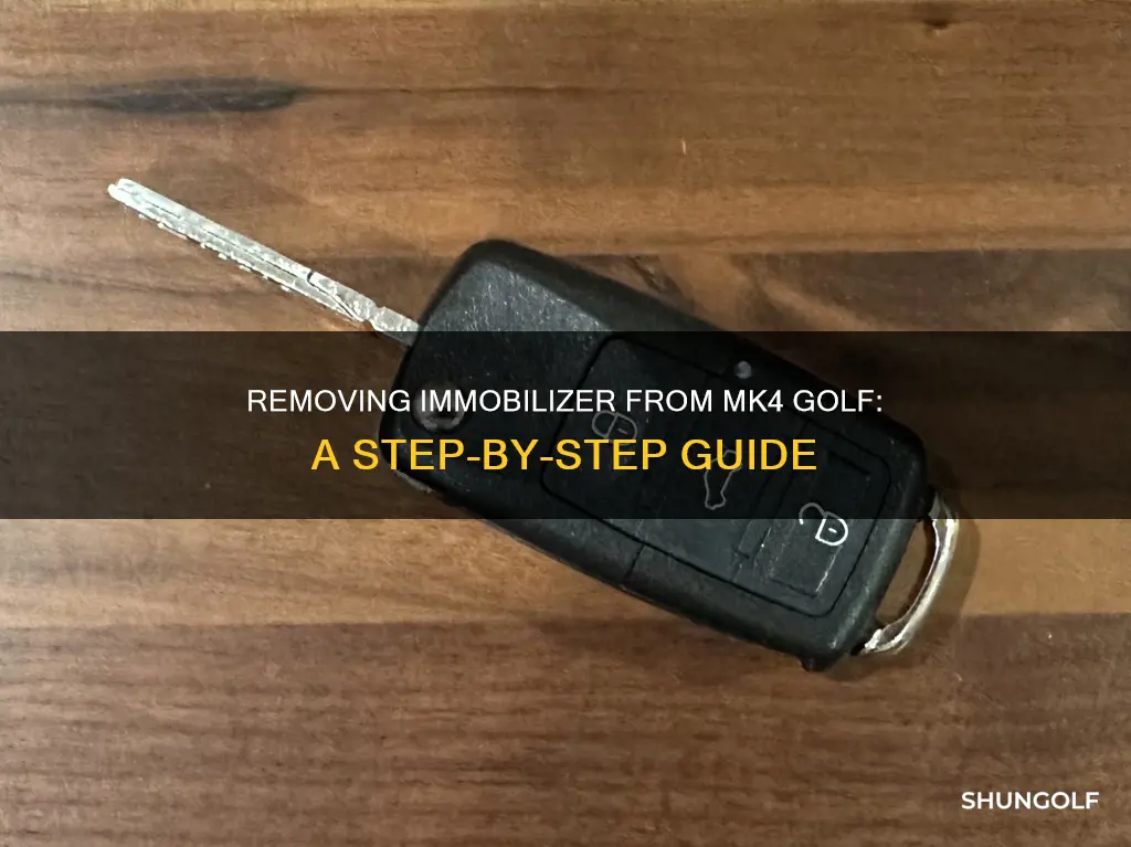 how to remove immobilizer mk4 golf