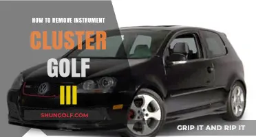 DIY Guide: Removing Golf III Instrument Cluster Step-by-Step