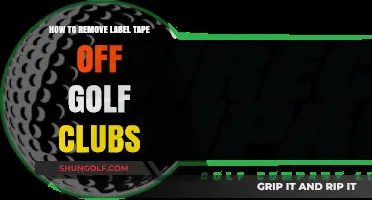 Effective Techniques to Safely Remove Label Tape from Golf Clubs