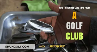 Efficiently Removing Lead Tape from Your Golf Club: A Step-by-Step Guide