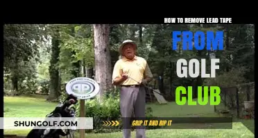 Effective Techniques to Safely Remove Lead Tape from Your Golf Club