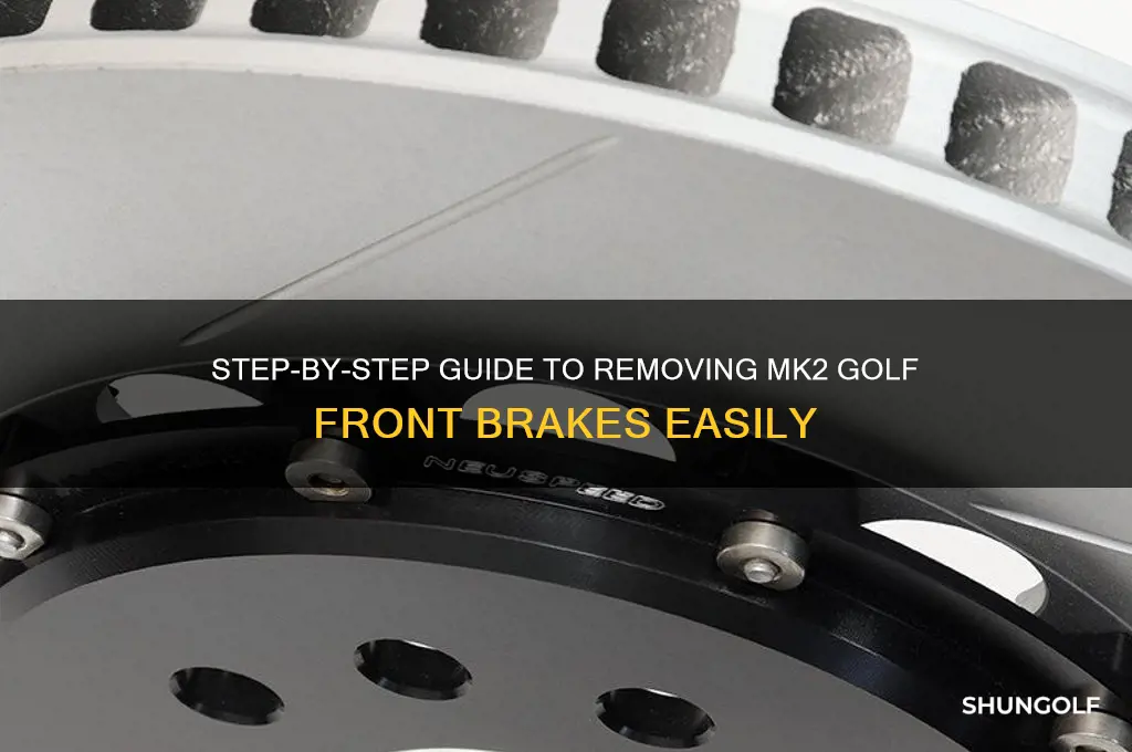 how to remove mk2 golf front brakes