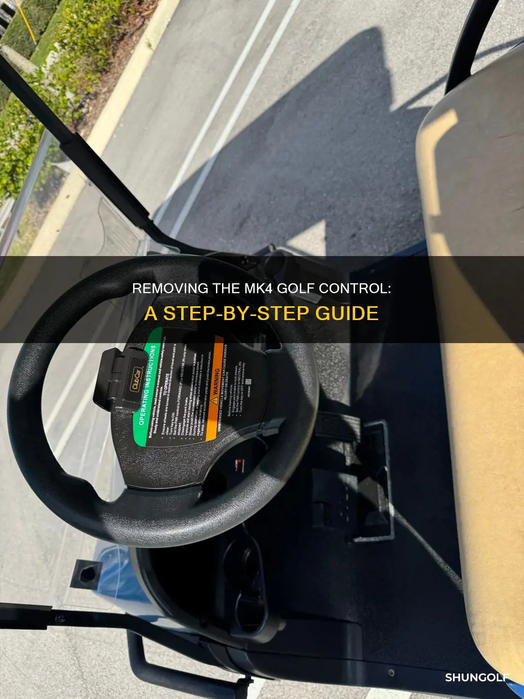 how to remove mk4 golf control