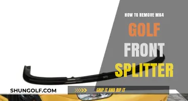 Step-by-Step Guide to Removing Your MK4 Golf Front Splitter