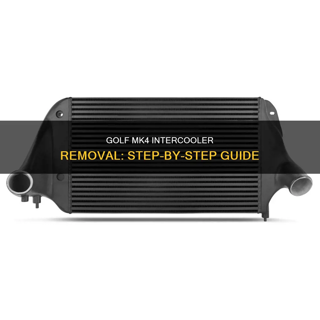 how to remove mk4 golf intercooler