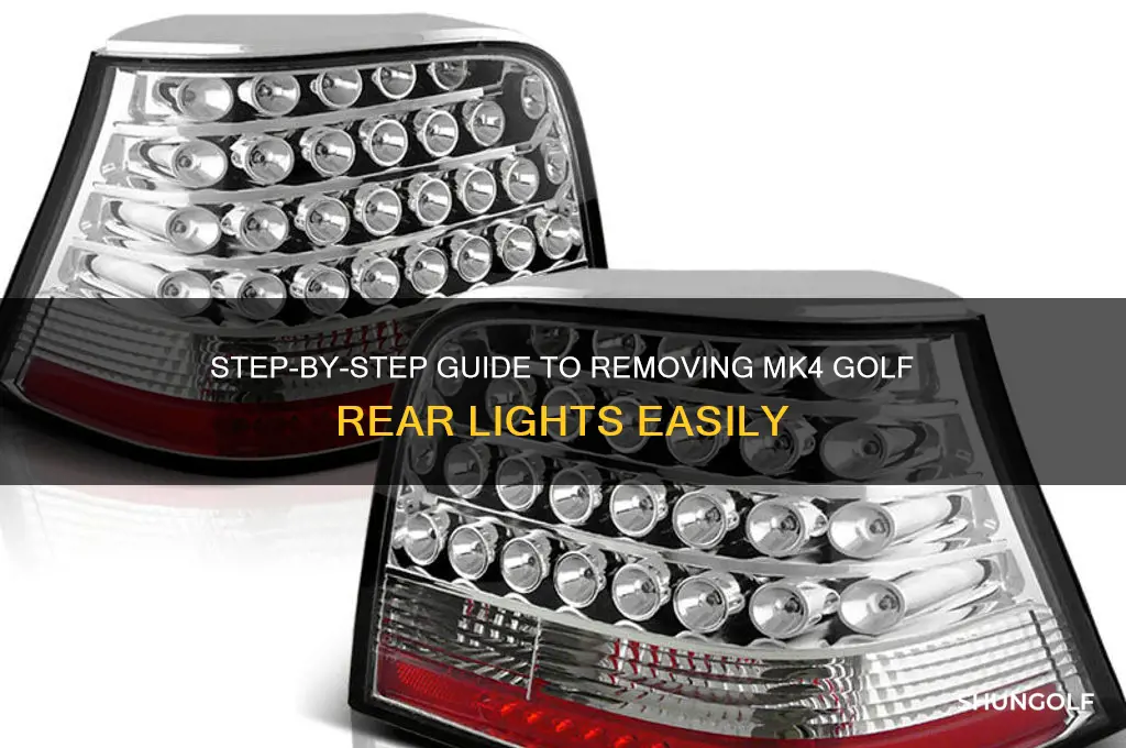 how to remove mk4 golf rear lights