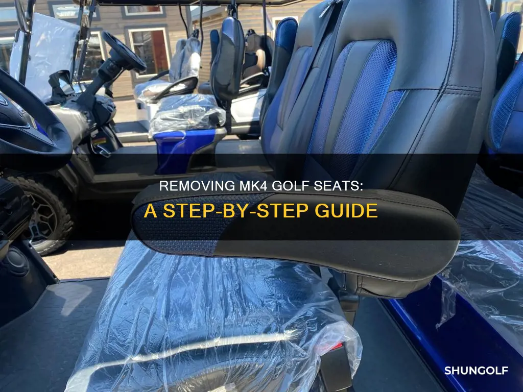 how to remove mk4 golf seats