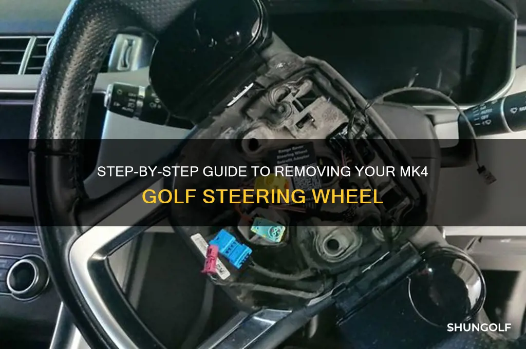 how to remove mk4 golf steering wheel