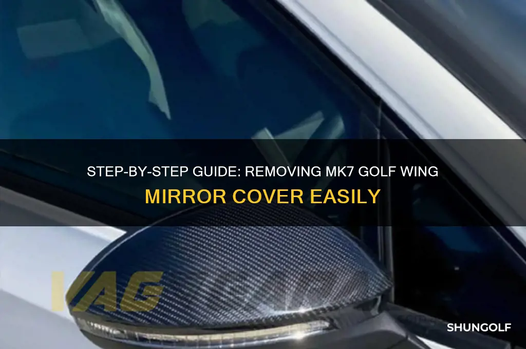 how to remove mk7 golf wing mirror cover