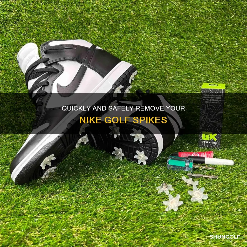 how to remove nike golf spikes
