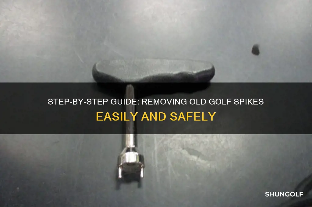 how to remove old golf spikes