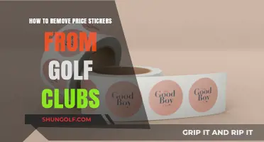 Effective Methods to Remove Price Stickers from Golf Clubs Easily