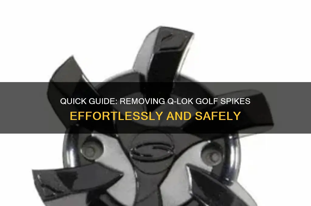 how to remove q lok golf spikes