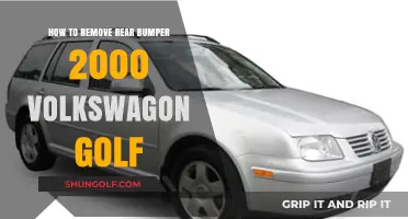 DIY Guide: Removing Rear Bumper on a 2000 Volkswagen Golf