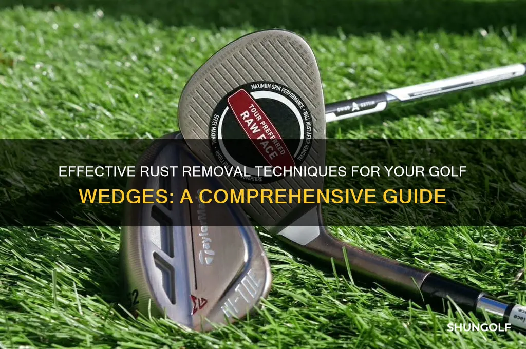 how to remove rust from golf wedges