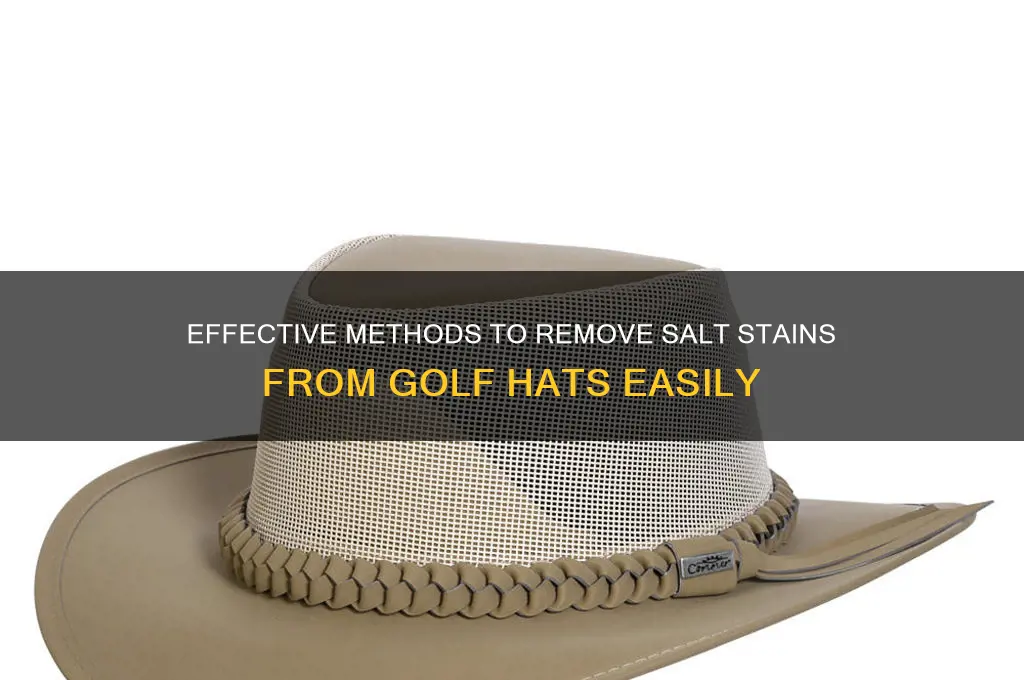 how to remove salt stains from golf hats