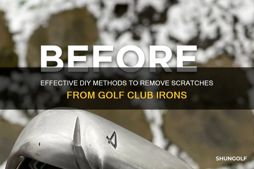how to remove scratches from golf club irons