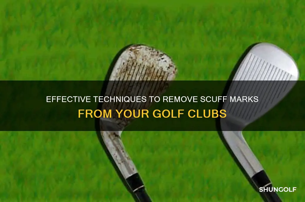 how to remove scuff marks from golf clubs