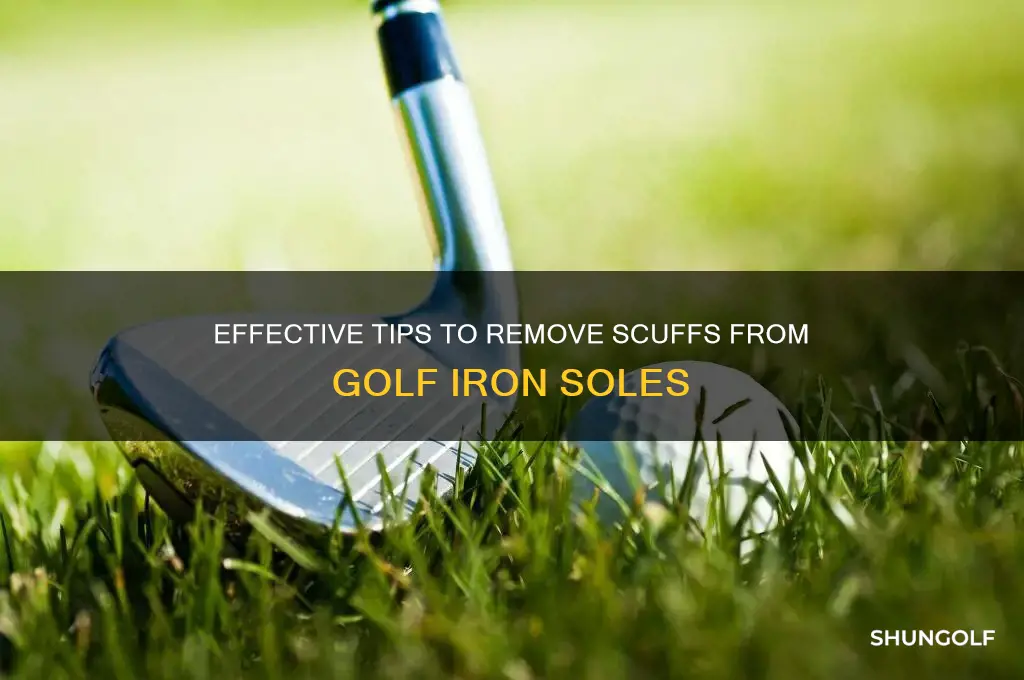 how to remove scuffs bottom of golf irons