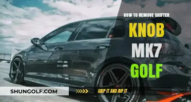 Easy Guide to Removing the Shifter Knob on Your MK7 Golf