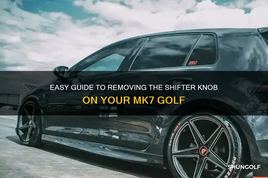 how to remove shifter knob mk7 golf