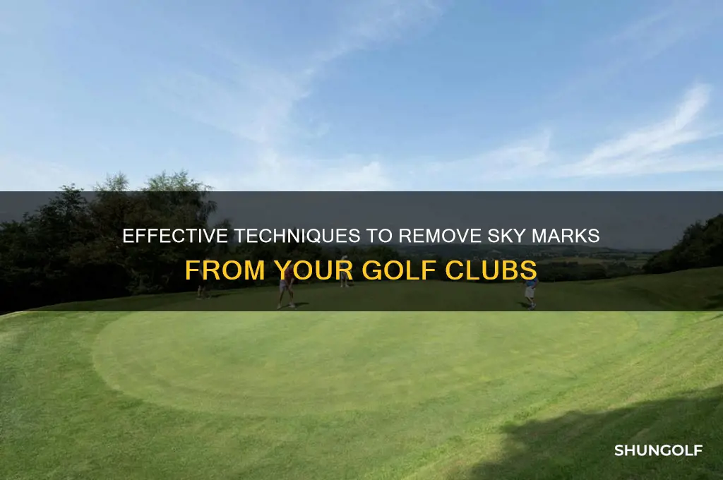 how to remove sky marks from golf clubs