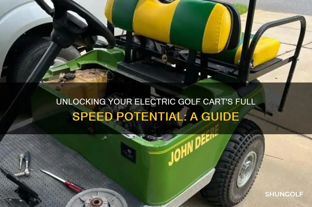 how to remove speed limiter on electric golf cart