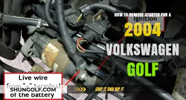 DIY Guide: Removing the Starter on a 2004 Volkswagen Golf