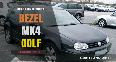 Easy Guide: Removing Stereo Bezel on Your MK4 Golf
