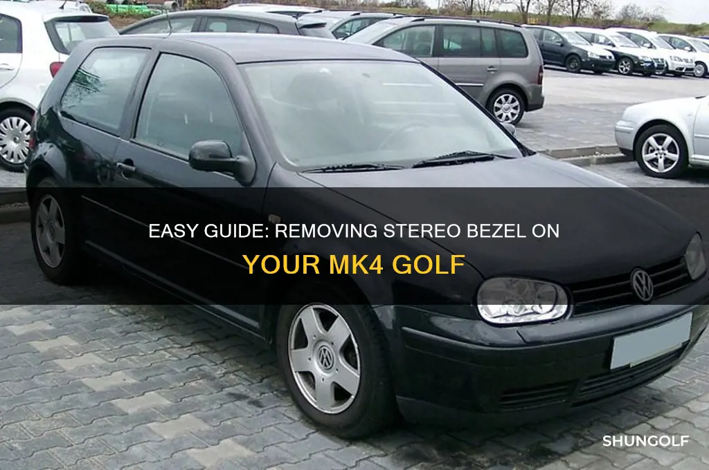 how to remove stereo bezel mk4 golf