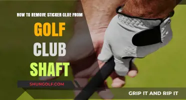 Effective Tips to Remove Sticker Glue from Golf Club Shafts