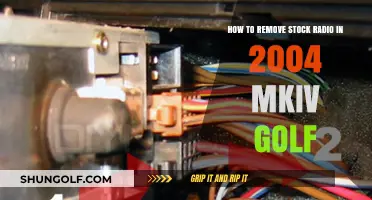 DIY Guide: Removing the Stock Radio in a 2004 MKIV Golf