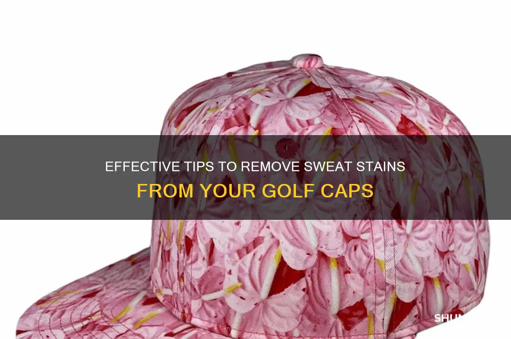how to remove sweat stains from golf caps