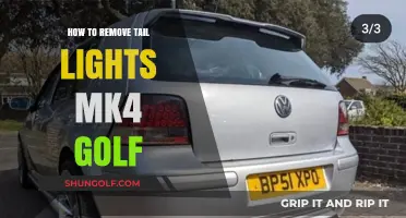 Easy Guide: Removing Tail Lights on Your MK4 Golf