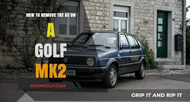 Step-by-Step Guide: Removing the AC System from Your Golf Mk2