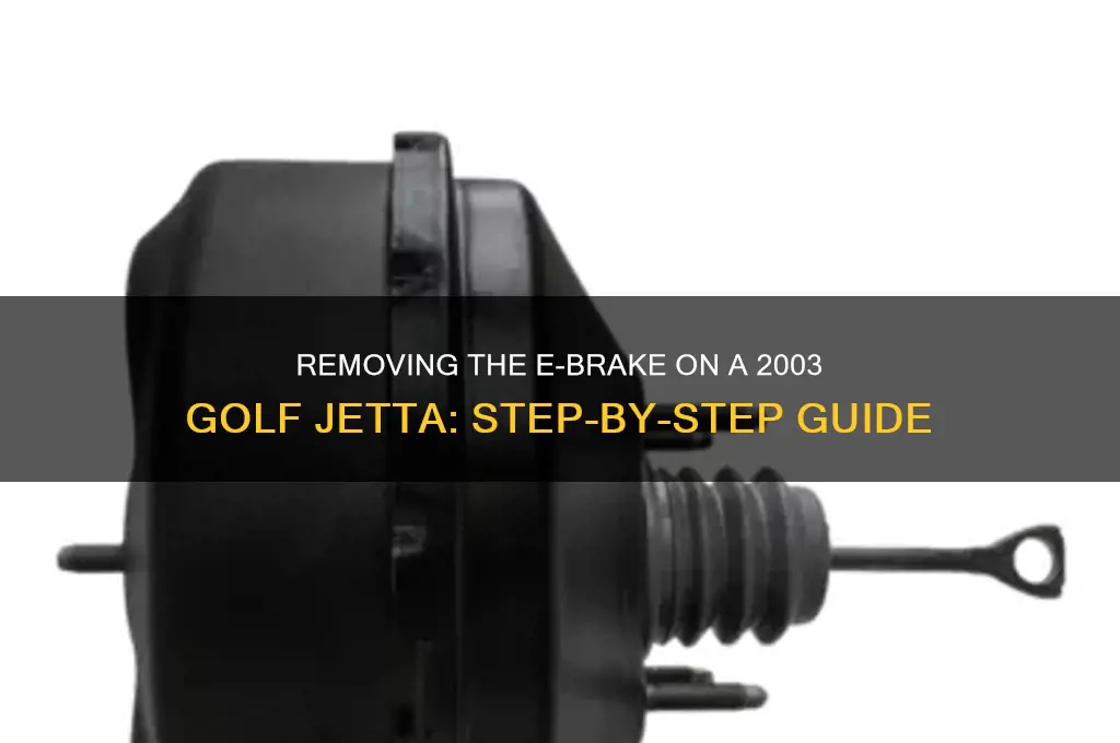 how to remove the ebrake on a 2003 golf jetta