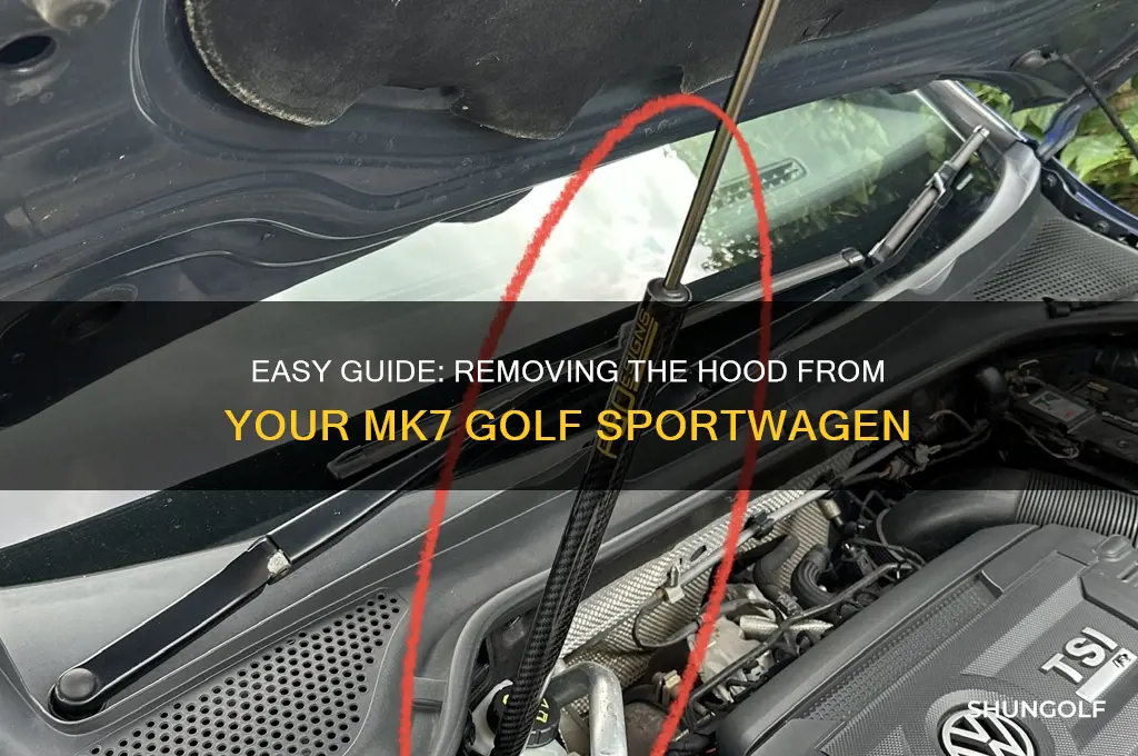 how to remove the hood from mk7 golf sportwagen