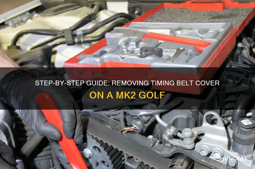 how to remove timing belt cover on a mk2 golf