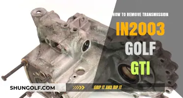 Step-by-Step Guide to Removing the Transmission in a 2003 Golf GTI