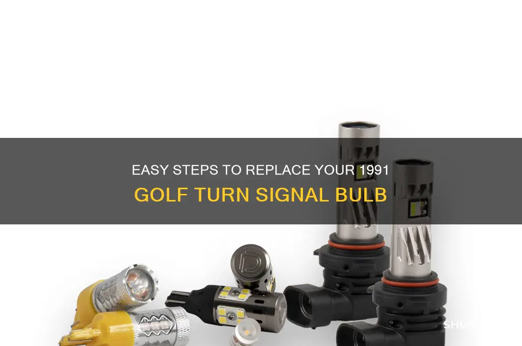 how to remove turn signalbulb from 1991 golf