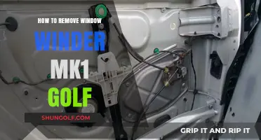 Step-by-Step Guide: Removing the Window Winder in a Mk1 Golf