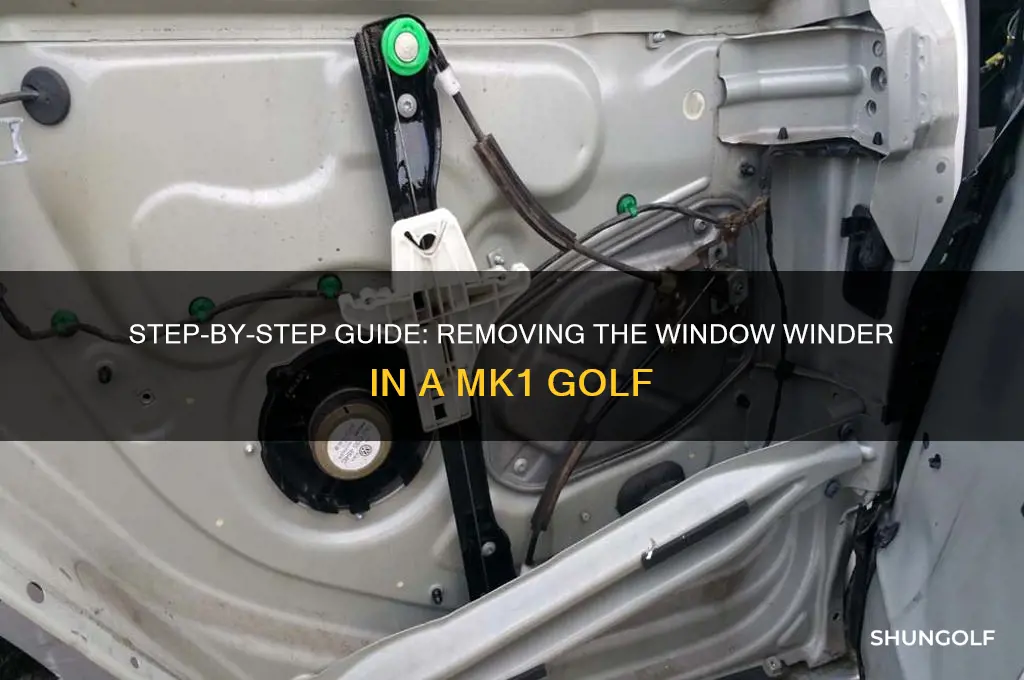 how to remove window winder mk1 golf