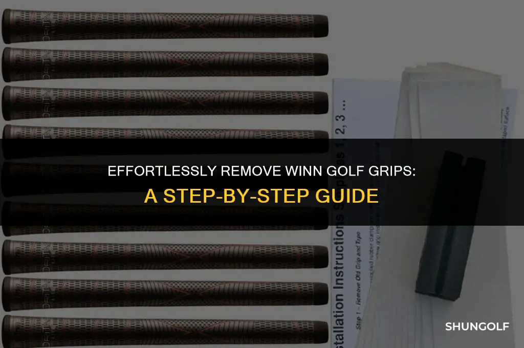 how to remove winn golf grips