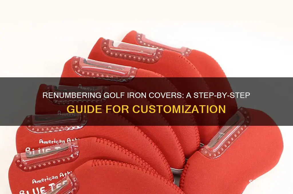 how to renumber golf iron covers