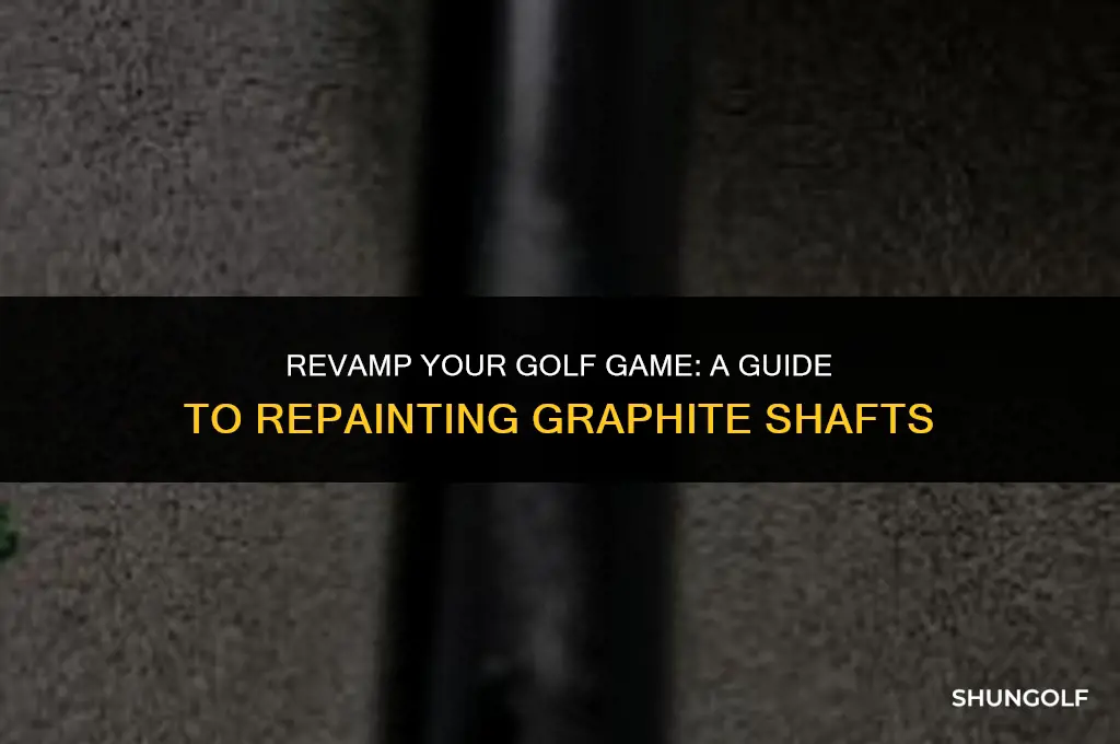 how to repaint graphite golf shaft