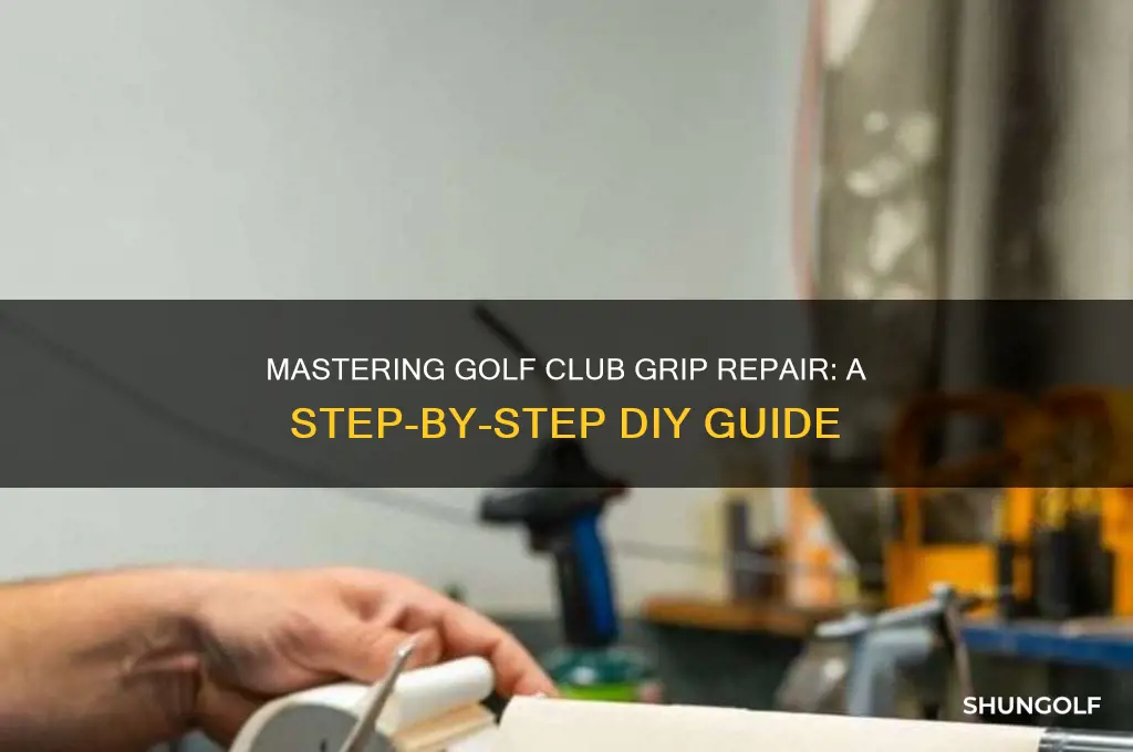 how to repair a golf club grip