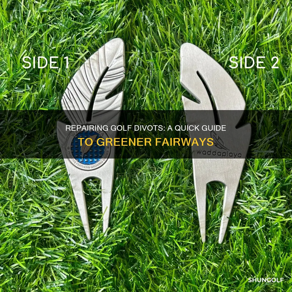 how to repair a golf divot